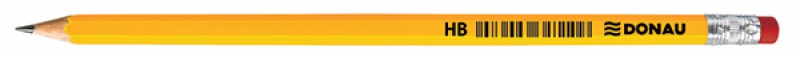 123548-128034-olowek_drewniany_z_gumka_donau_hb_lakierowan-800w Ołówek drewniany z gumką DONAU, HB, lakierowany, żółty - obrazek 1