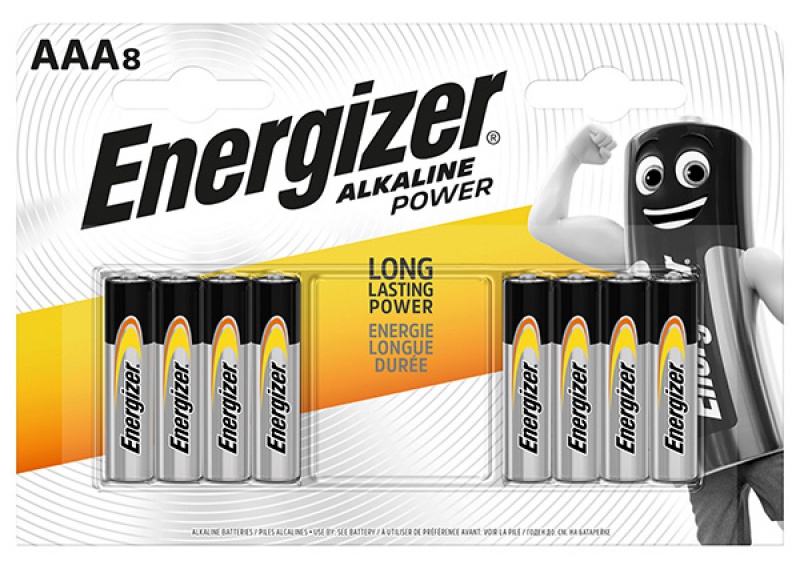 184666-71352-bateria_energizer_alkaline_power_aaa_lr03_1_5-800w Bateria ENERGIZER Alkaline Power, AAA, LR03, 1,5V, 8szt. - obrazek 1