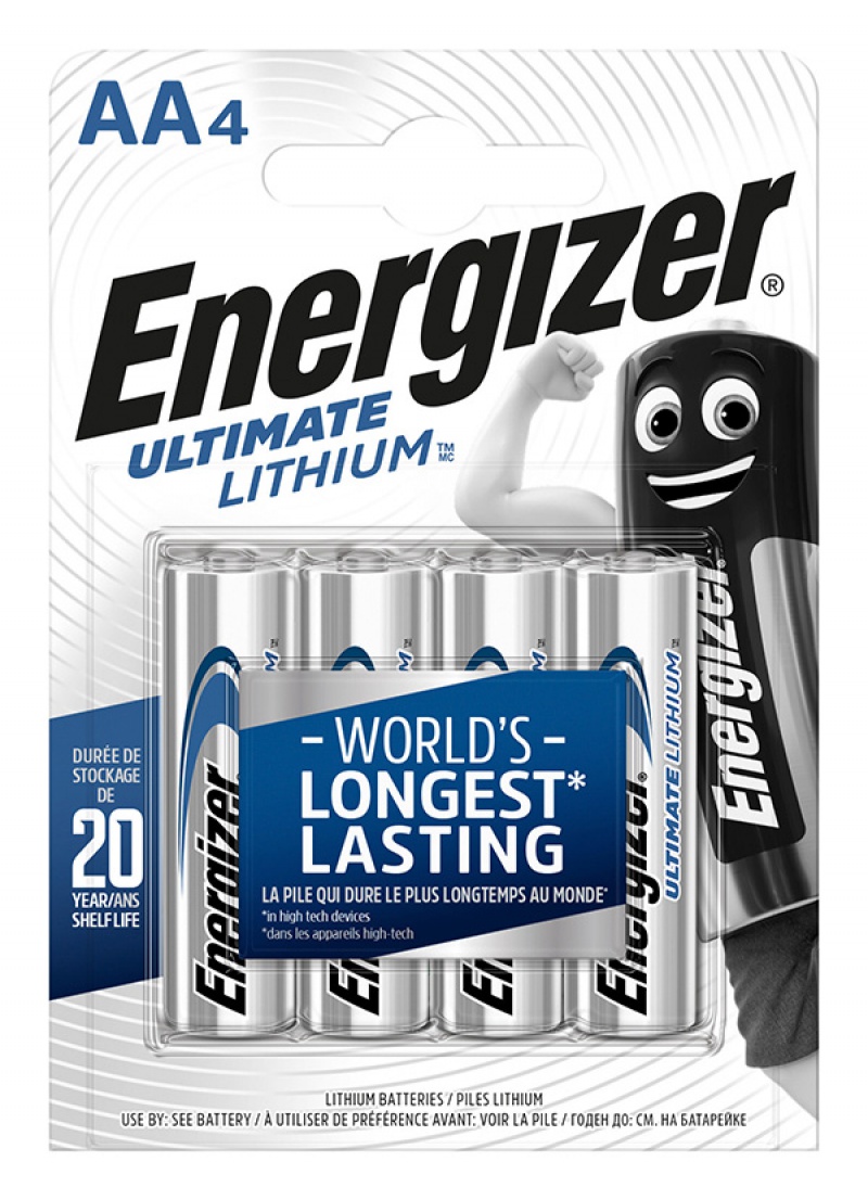 184673-24723-bateria_energizer_ultimate_lithium_aa_l91_1_5-800w Bateria ENERGIZER Ultimate Lithium, AA, L91, 1,5V, 4szt. - obrazek 1