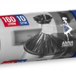 Worki na śmieci ANNA ZARADNA, supermocne, 160 l 10 szt., czarny