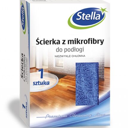 Ścierka z mikrofibry STELLA, do podłogi, dwustronna, 1 szt., niebieski