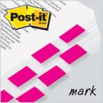 Zakładki indeksujące POST-IT® (680-21), PP, 25,4x43,2mm, 50 kart., jaskraworóżowe - obrazek 3