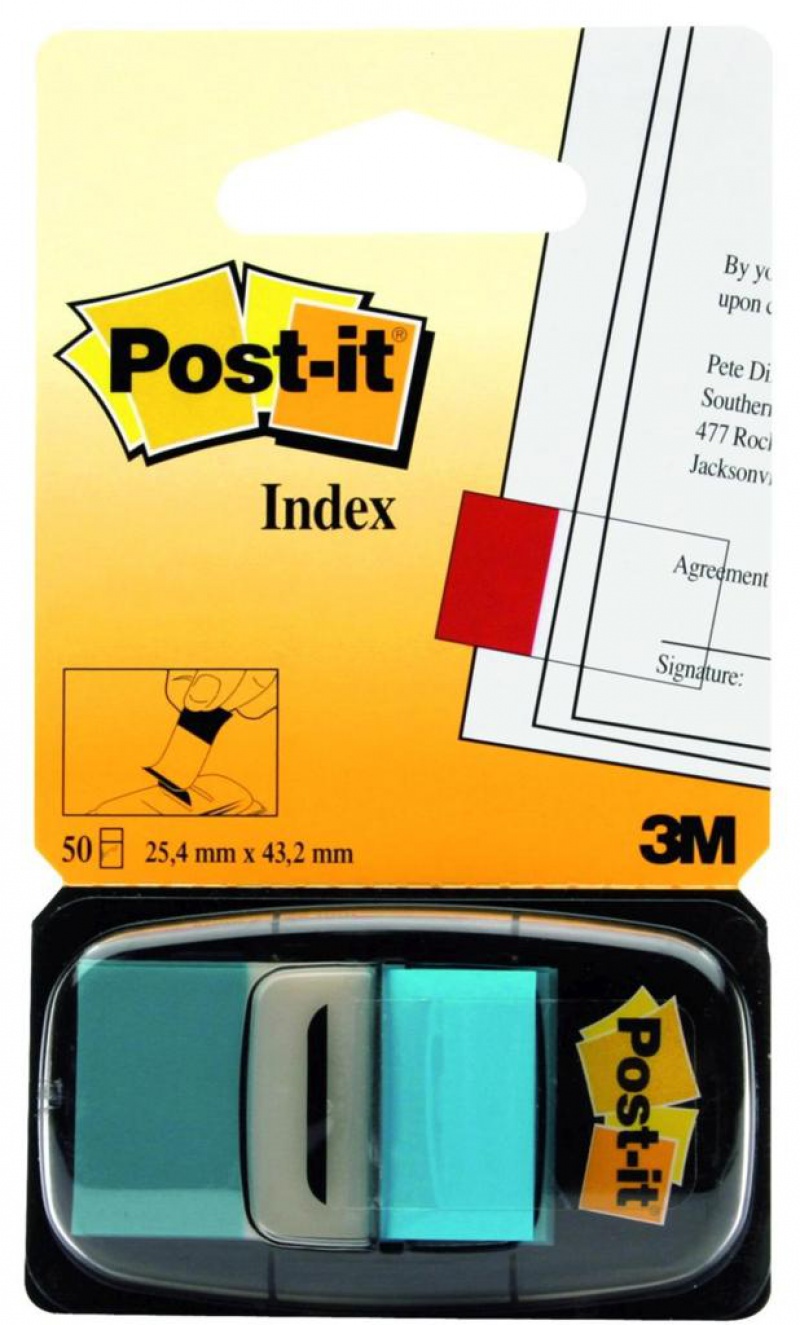 246270-19927-zakladki_indeksujace_post_it_680_23_pp_25_4x4-800w Zakładki indeksujące POST-IT® (680-23), PP, 25,4x43,2mm, 50 kart., jaskrawoniebieskie - obrazek 1