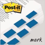 Zakładki indeksujące POST-IT® (680-B2EU), PP, 25,4x43,2mm, 2x50 kart., niebieskie - obrazek 3