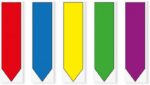 Zakładki indeksujące POST-IT® (684-ARR1), PP, 11,9x43,2mm, strzałka, 5x20 kart., mix kolorów - obrazek 2