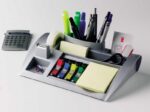 Organizer na biurko POST-IT® (C50) srebrny + karteczki samoprzylepne, zakładki indeksujące i taśma GRATIS - obrazek 4