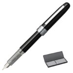 Pióro wieczne Platinum Plaisir Black, F, czarne - obrazek 3