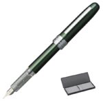 Pióro wieczne Platinum Plaisir Green, F, zielone - obrazek 3