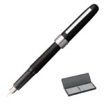 Pióro wieczne Platinum Plaisir Black Mist, F, czarne matowe - obrazek 3