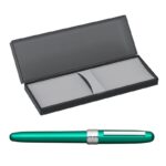 Pióro wieczne Platinum Plaisir Teal Green, F, zielone matowe - obrazek 5