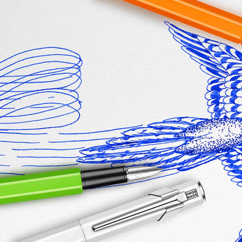 Pióro wieczne CARAN D'ACHE 849 Fluo Line, F, zielone - obrazek 10