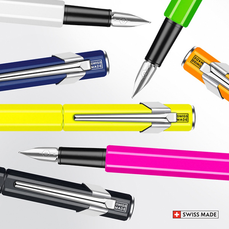 Pióro wieczne CARAN D'ACHE 849 Fluo Line, F, żółte - obrazek 8