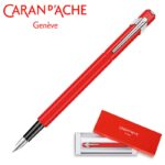 Pióro wieczne CARAN D'ACHE 849, F, czerwone - obrazek 7