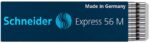Wkład Express 56 M do długopisu SCHNEIDER, M, format D, czarny - obrazek 2