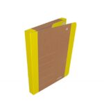 Teczka na rzepy DONAU LIFE, A4/3cm, żółta