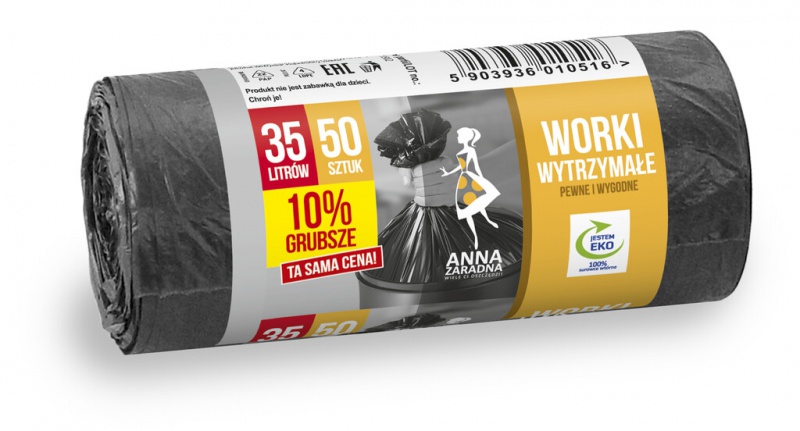 264184-237955-worki_na_smieci_anna_zaradna_wytrzymale_10_g-800w Worki na śmieci ANNA ZARADNA, wytrzymałe, 10% grubsze, 35L 50 szt. - obrazek 1