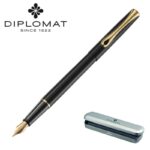 Pióro wieczne DIPLOMAT Traveller czarne/złote M - obrazek 4