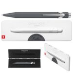 Pióro kulkowe CARAN D'ACHE 849, w pudełku, szare - obrazek 4