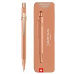 Ołówek automatyczny CARAN D'ACHE 844 Brut Rose, w pudełku, różowe złoto - obrazek 3