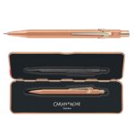 Ołówek automatyczny CARAN D'ACHE 844 Brut Rose, w pudełku, różowe złoto - obrazek 4