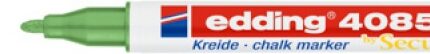 Marker kredowy e-4085 EDDING, 1-2 mm, metaliczny zielony