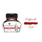 Atrament do piór wiecznych DIPLOMAT, w kałamarzu, 30 ml, czerwony - obrazek 2