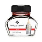 Atrament do piór wiecznych DIPLOMAT, w kałamarzu, 30 ml, czerwony - obrazek 3