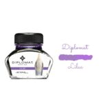 Atrament do piór wiecznych DIPLOMAT, w kałamarzu, 30 ml, liliowy - obrazek 2