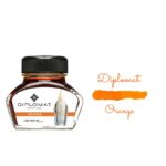 Atrament do piór wiecznych DIPLOMAT, w kałamarzu, 30 ml, pomarańczowy - obrazek 2