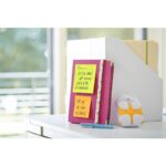 Karteczki samoprzylepne Post-it® Super Sticky XL, CARNIVAL, w linię, 101x101mm, 6x90 kart. - obrazek 2