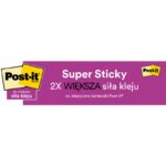 Karteczki samoprzylepne Post-it® Super Sticky XL, CARNIVAL, w linię, 101x101mm, 6x90 kart. - obrazek 7