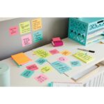 Karteczki samoprzylepne Post-it® Super Sticky, COSMIC, 76x127mm, 6x90 kart. - obrazek 2