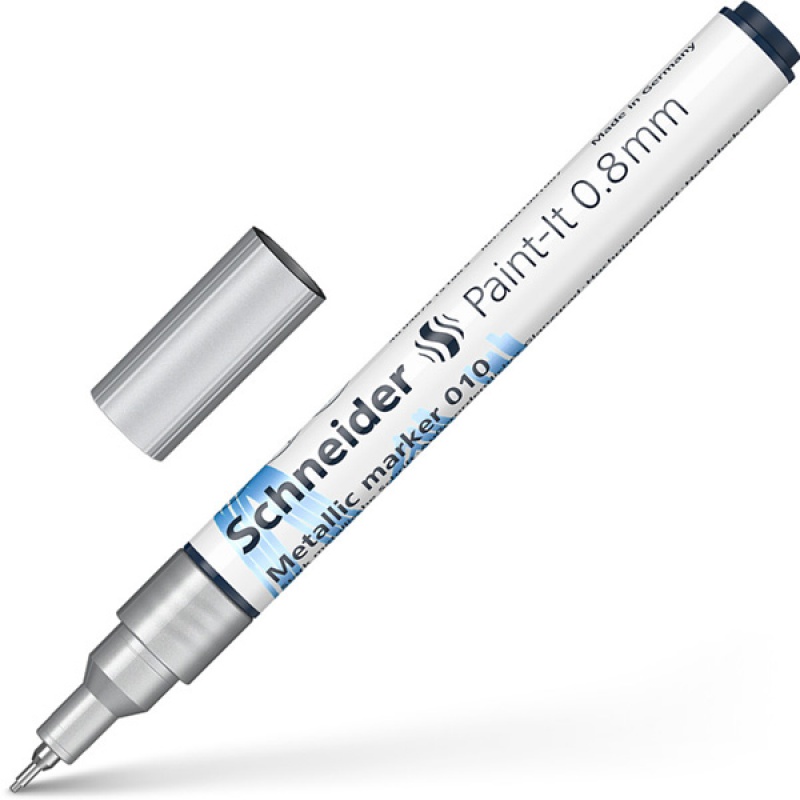 304498-339182-marker_metaliczny_schneider_paint_it_010_0_8-800w Marker metaliczny SCHNEIDER Paint-It 010, 0,8 mm, srebrny metalik - obrazek 1