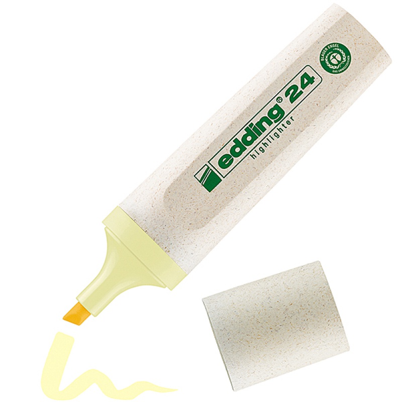 316013-346704-zakreslacz_e_24_ecoline_edding_2_5_mm_pastel-800w Zakreślacz E-24 ECOLINE EDDING, 2-5 mm, pastelowy żółty - obrazek 1