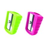 Temperówka plastikowa KEYROAD Easy-Sharp, pojedyncza, w plastikowej tubie, mix kolorów - obrazek 2