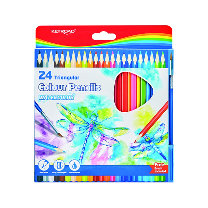 319923-349556-kredki_keyroad_akwarelowe_rozpuszczalne_3mm_-800w Kredki KEYROAD, akwarelowe, rozpuszczalne, 3mm, 24 szt., pudełko, mix kolorów - obrazek 1