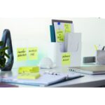 Karteczki samoprzylepne POST-IT® Super Sticky (622-12SSCY-EU), 47,6x47,6 mm, 12x90 kart., żółte - obrazek 2