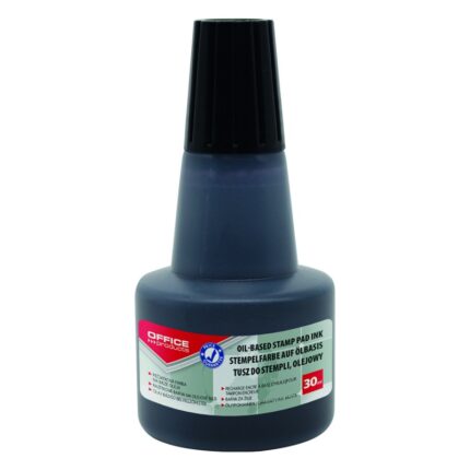 Tusz olejowy do pieczątek metalowych OFFICE PRODUCTS, 30ml, czarny