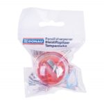 Temperówka DONAU, plastikowa, pojedyncza, mała okrągła, mix kolorów - obrazek 5