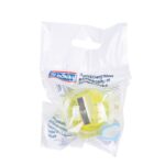 Temperówka DONAU, plastikowa, pojedyncza, mała okrągła, mix kolorów - obrazek 6