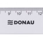 Linijka DONAU, 20cm, transparentna