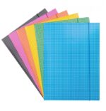 Teczka z gumką DONAU, karton, A4, 400gsm, 3-skrz., mix kolorów w kratę