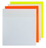 Bloczek samoprzylepny Q-CONNECT, półprzezroczysty, 76x76mm, 4x50k., mix kolorów - obrazek 2