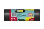 Worki na śmieci JAN NIEZBĘDNY, LDPE, 160l, 10szt., czarne - obrazek 3