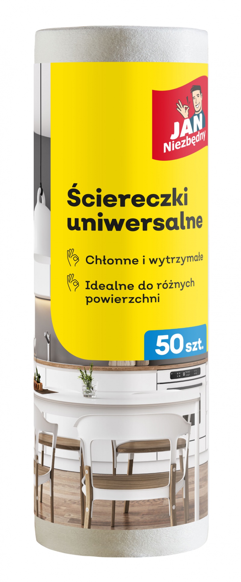 328723-358384-sciereczki_na_rolce_jan_niezbedny_50_szt_bia-800w Ściereczki na rolce JAN NIEZBĘDNY, 50 szt., białe - obrazek 1