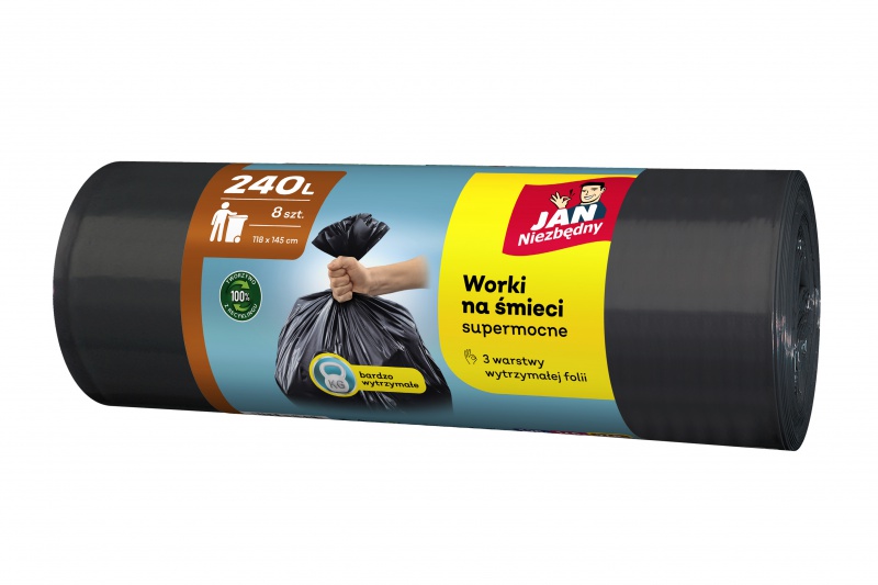328753-358400-worki_na_smieci_jan_niezbedny_240l_8szt_czar-800w Worki na śmieci JAN NIEZBĘDNY, 240l, 8szt., czarne - obrazek 1