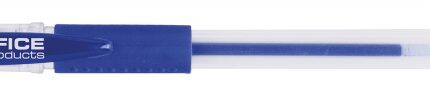 Długopis żelowy OFFICE PRODUCTS, gumowy uchwyt, 0,5mm, niebieski
