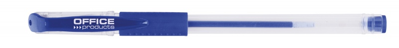 329172-358861-dlugopis_zelowy_office_products_gumowy_uchwy-800w Długopis żelowy OFFICE PRODUCTS, gumowy uchwyt, 0,5mm, niebieski - obrazek 1