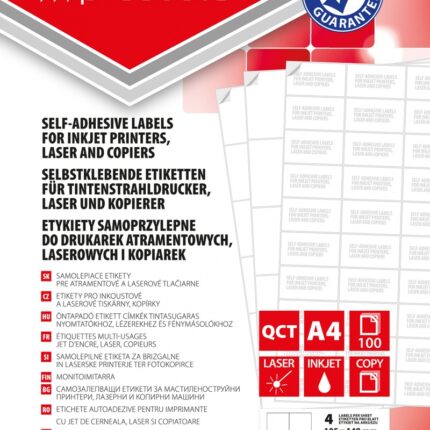 Etykiety OFFICE PRODUCTS, 105x148mm, białe, 100 ark.