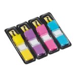 Zakładki indeksujące POST-IT® (683-4AB), PP, 11,9x43,2mm, 4x35 kart., mix kolorów neonowych - obrazek 2